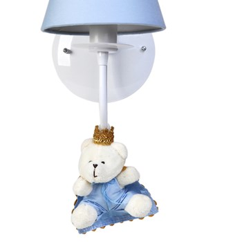 Arandela 1 Lâmpada Ursinho Príncipe Azul
