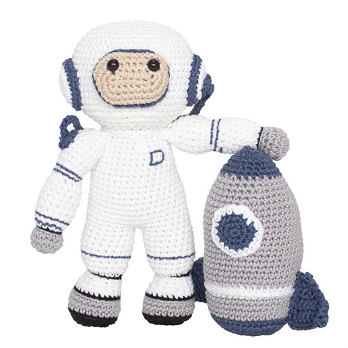 Astronauta e Foguete Amigurumi Crochê