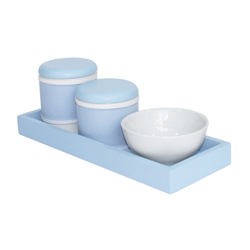 Kit Higiene Slim Azul Capa Azul Bebê